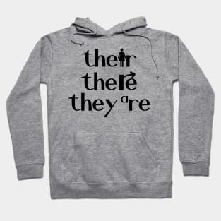 Funny Grammar Design for English Teachers and Reading Fans Hoodie